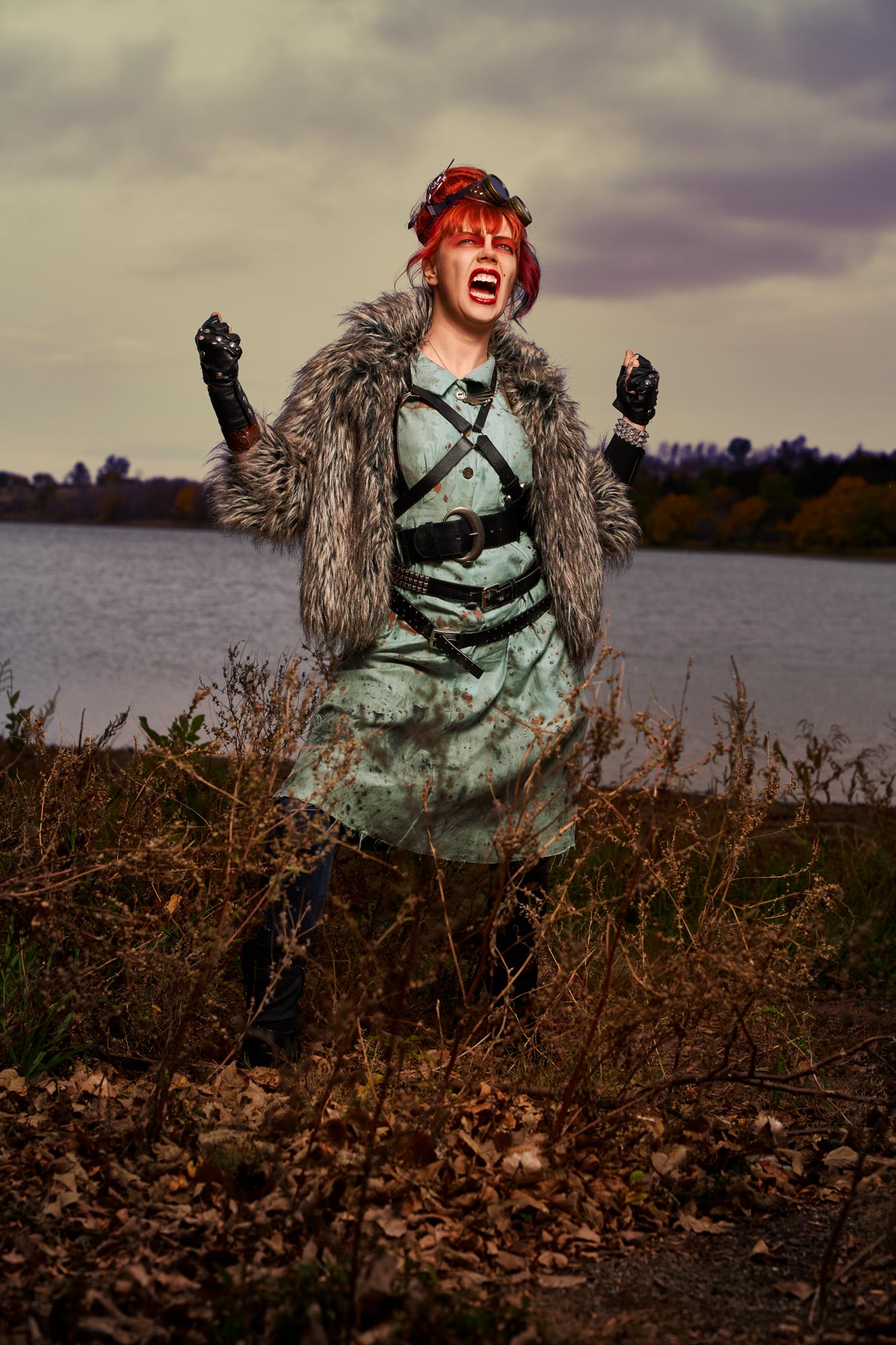 Athena in Furs Aaron C. Packard Photography Thunderdomesticity
