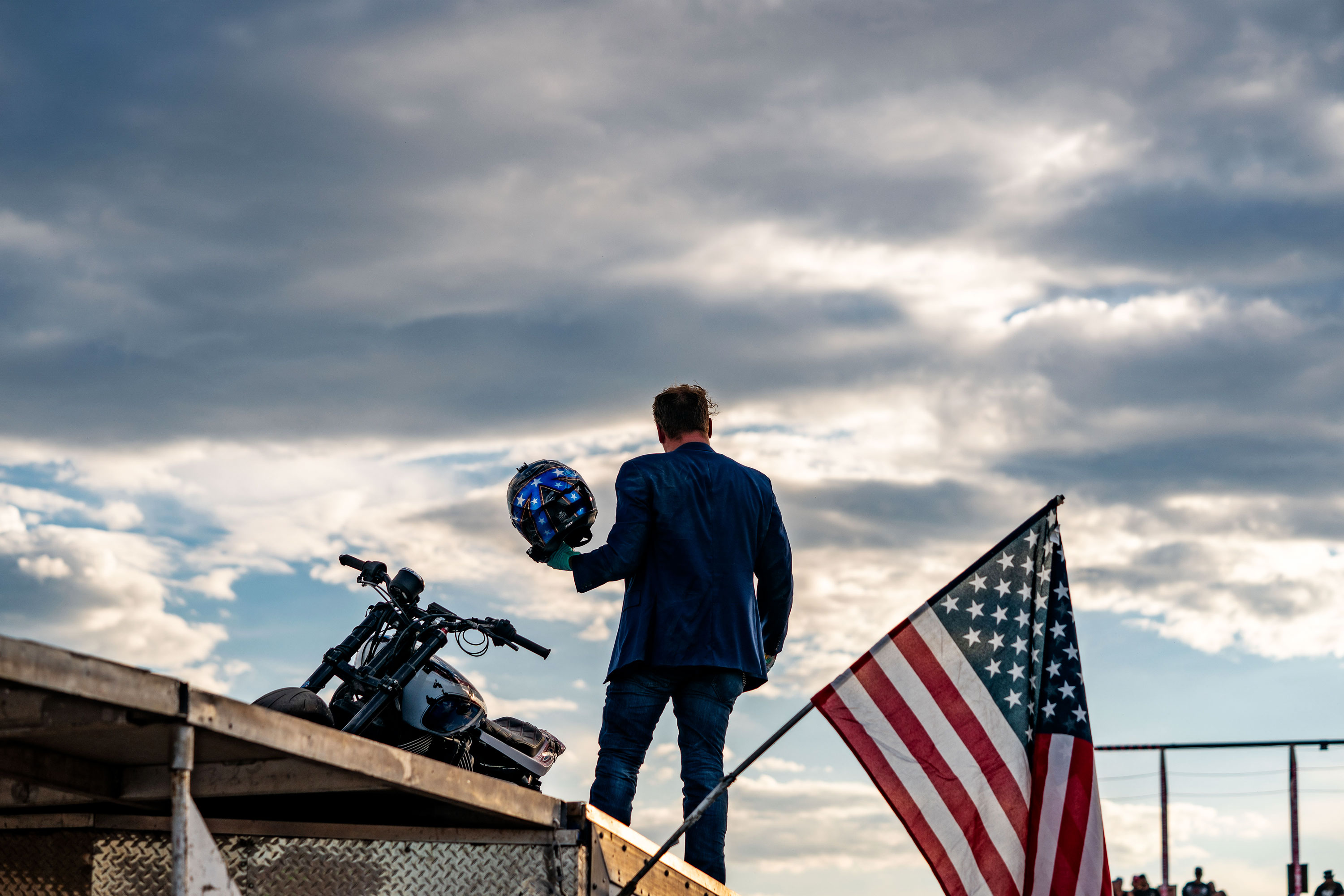 Patriotic Motorcycle Aaron C. Packard Photography Event