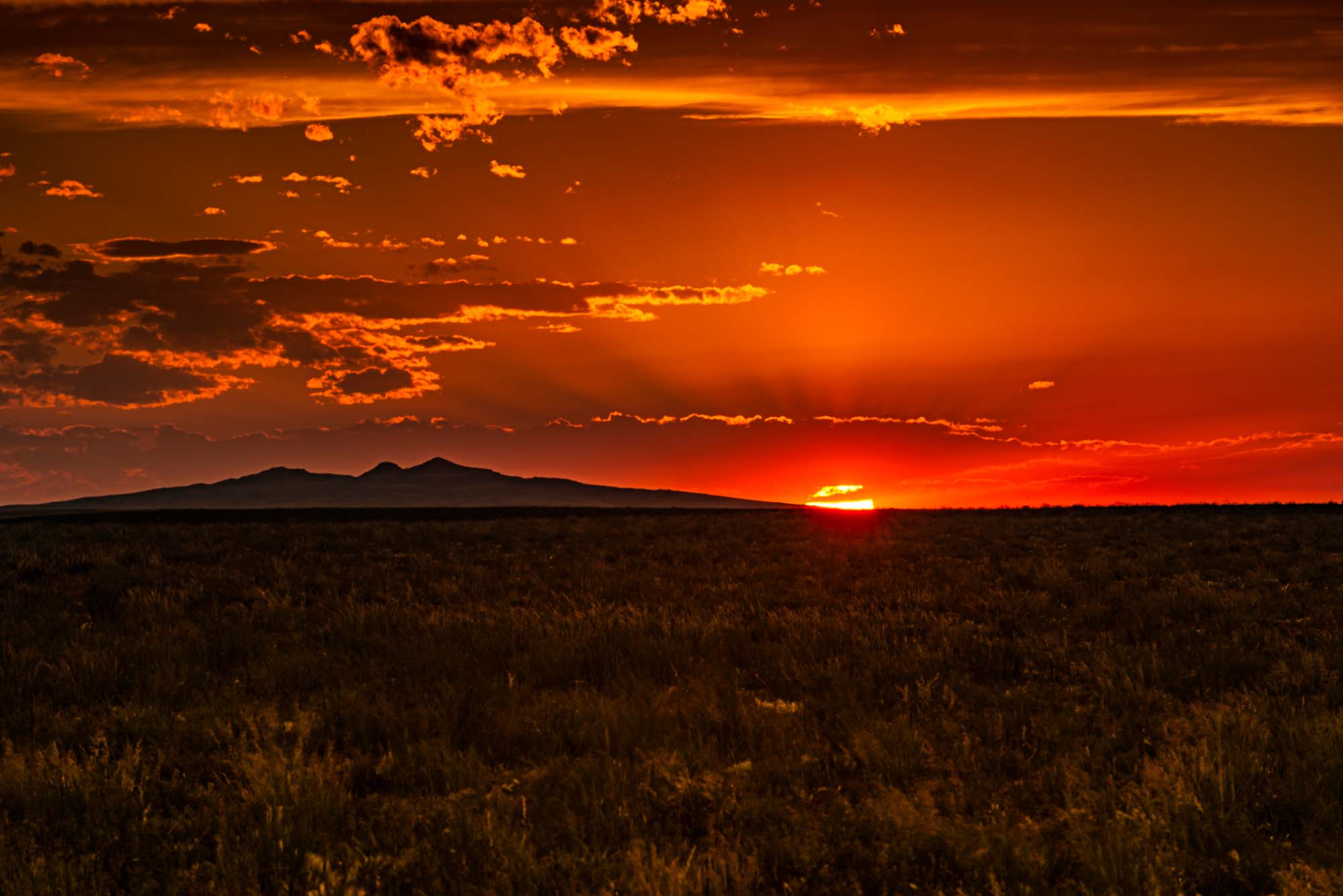 Black Hills Red Sunset Aaron C. Packard Photography Advertising