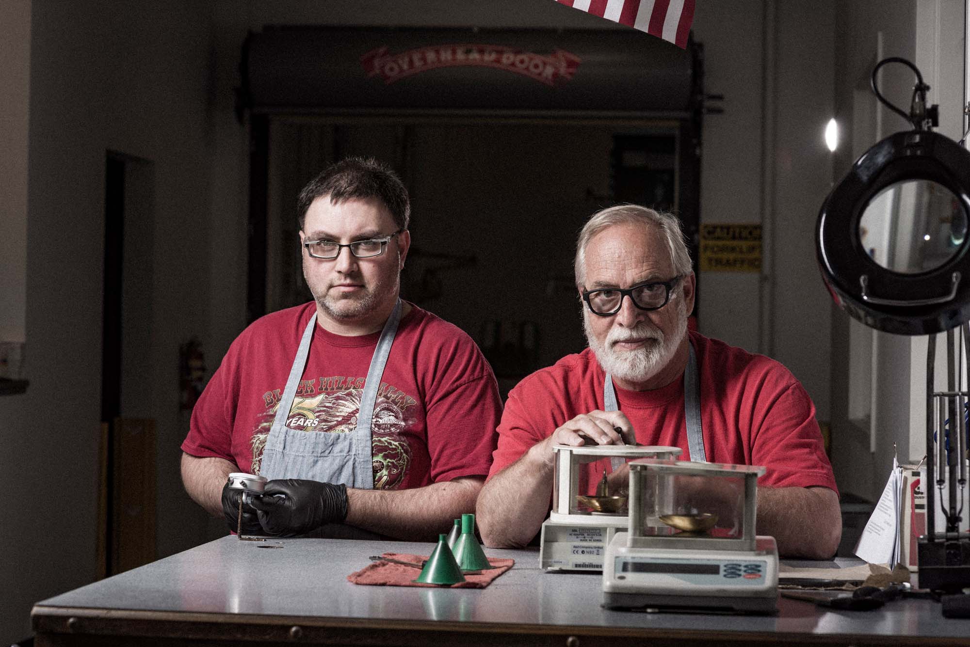 Red Shirt Duo Aaron C. Packard Photography Advertising