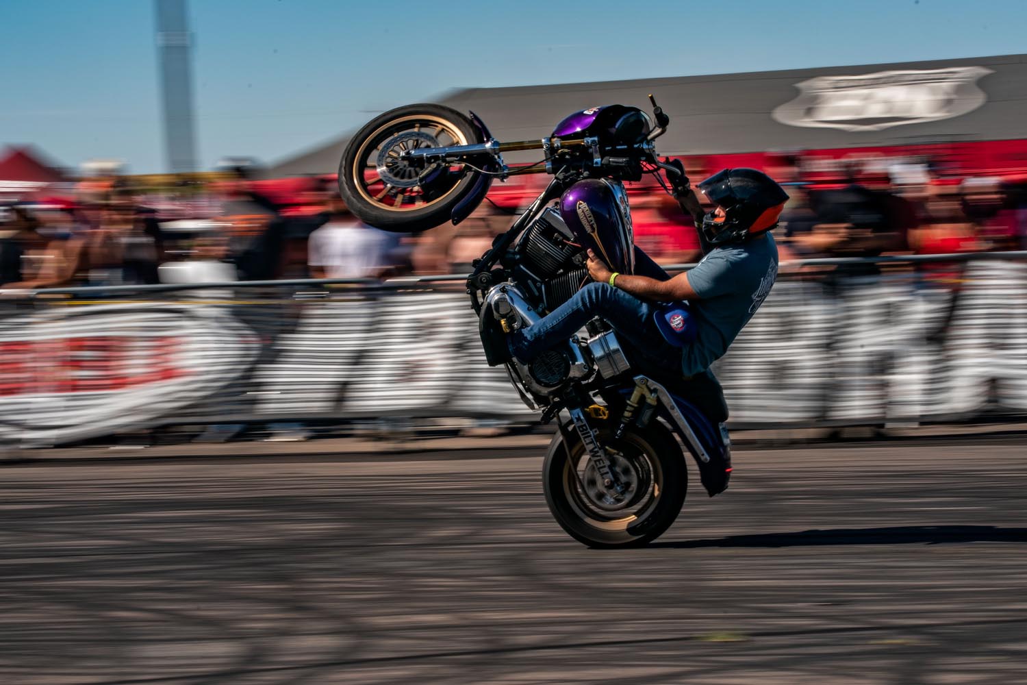 Violet Wheelie Harley Aaron C. Packard Photography Sturgis