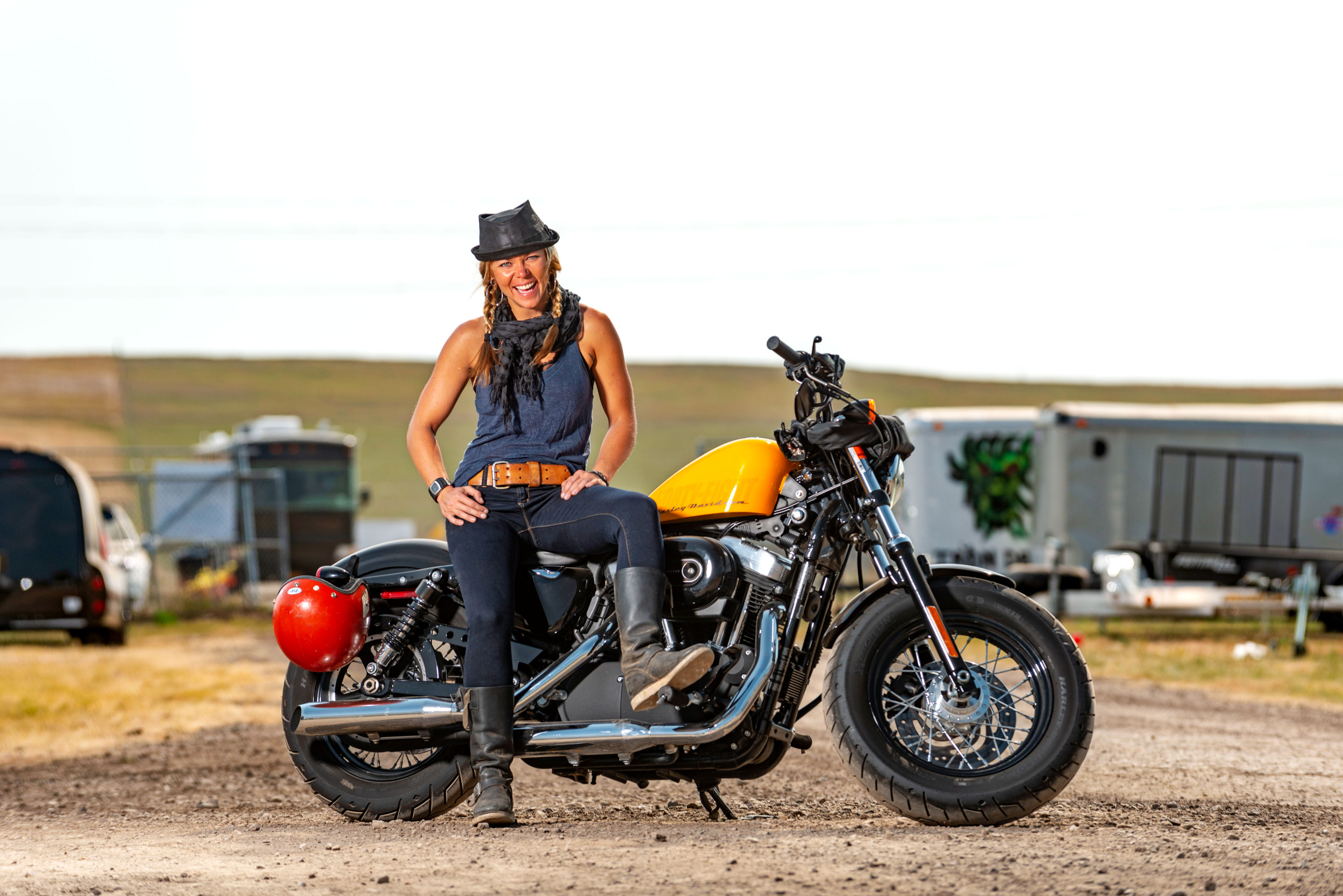 Jessi Combs Moto Aaron C. Packard Photography Portrait