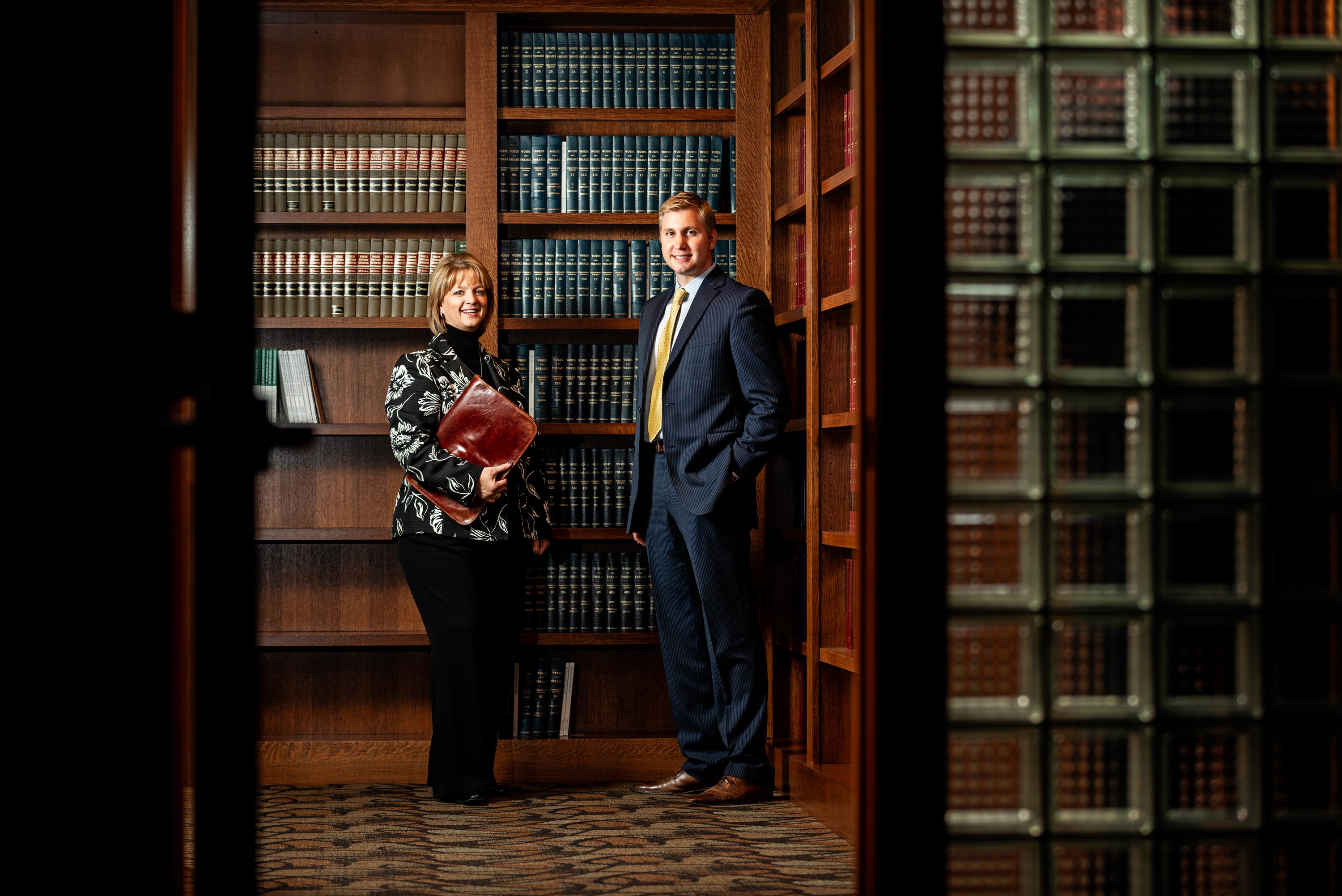 Law Library Duo Aaron C. Packard Photography Corporate