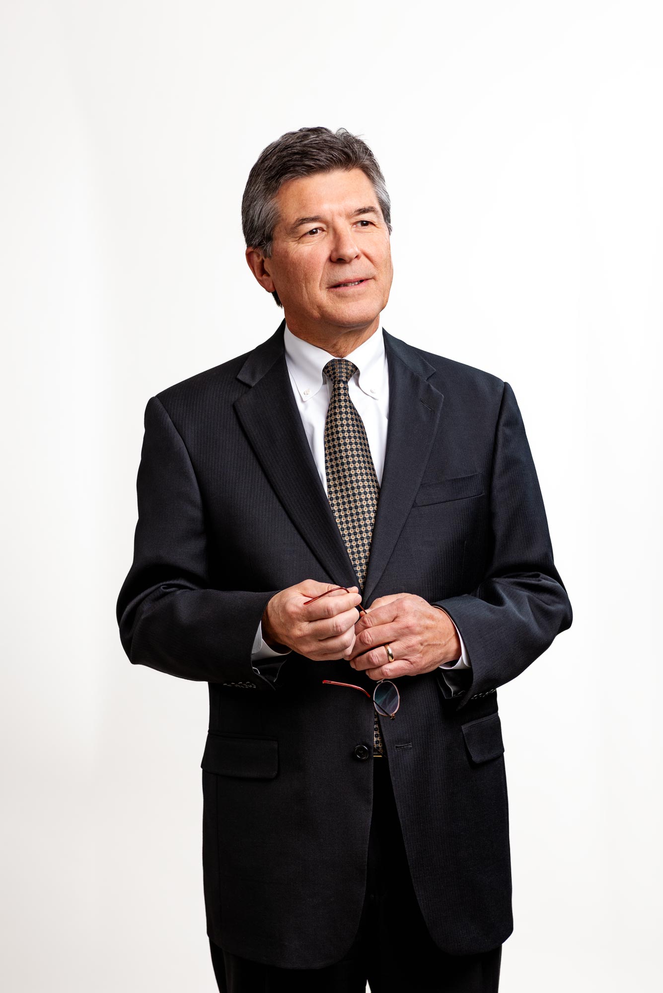 Lawyer Holding Glasses Aaron C. Packard Photography Corporate
