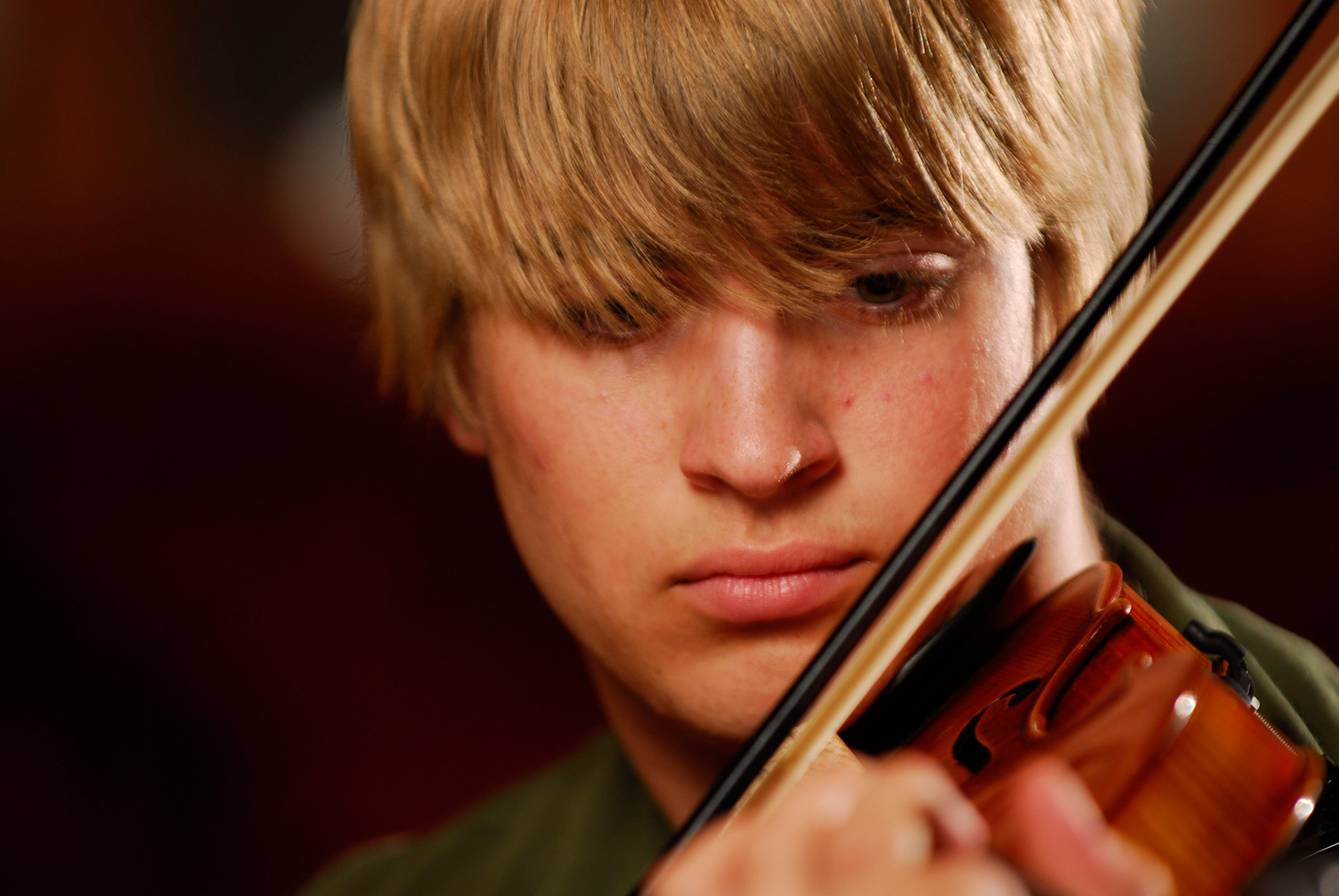 Music Major Violin Aaron C. Packard Photography Education