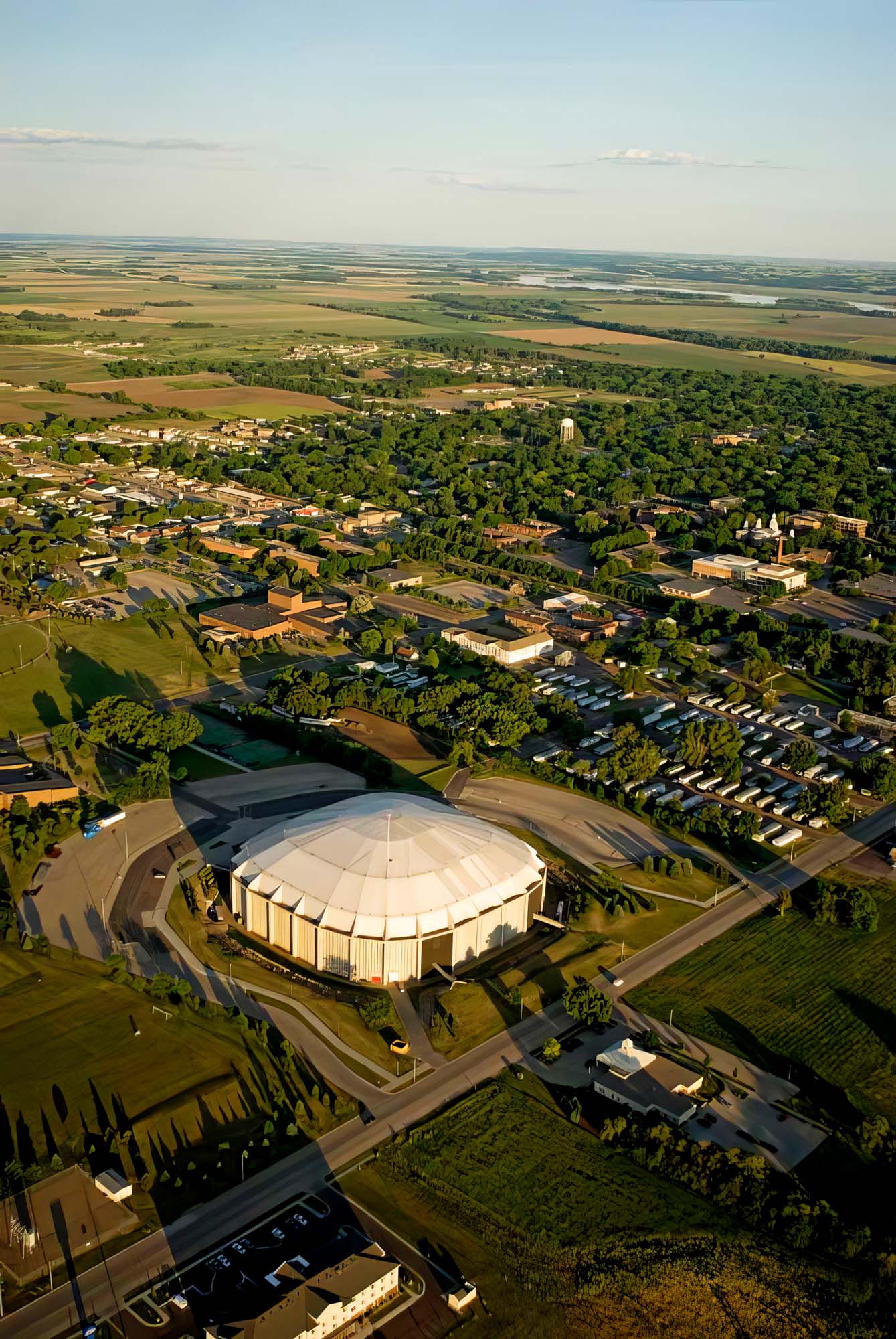 Campus Aerial View Aaron C. Packard Photography Education